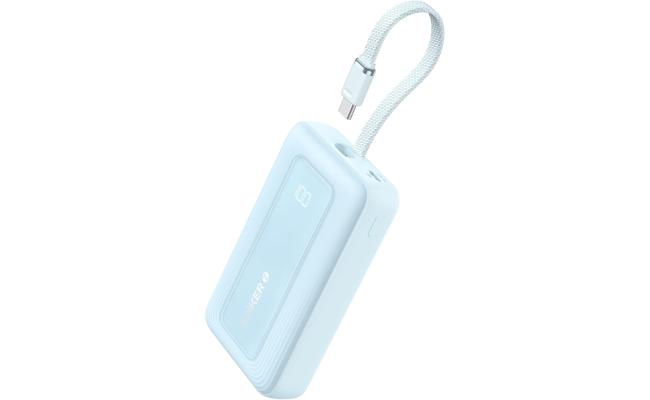 Anker Portable Charger, 10,000mAh 30W Power Bank, USB-C in and Out Fast Charging Battery Pack, Travel Essential Phone Power Bank, for iPhone 17/16/15, iPad, MacBook, Galaxy, Google, and More - Blue